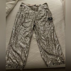 Express cropped sequins pants